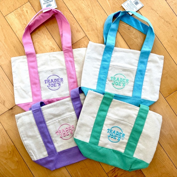 Trader Joe's Handbags - Spring 2026 TRADER JOE'S Pastel Mini Totes - SET OF 4 NWT
